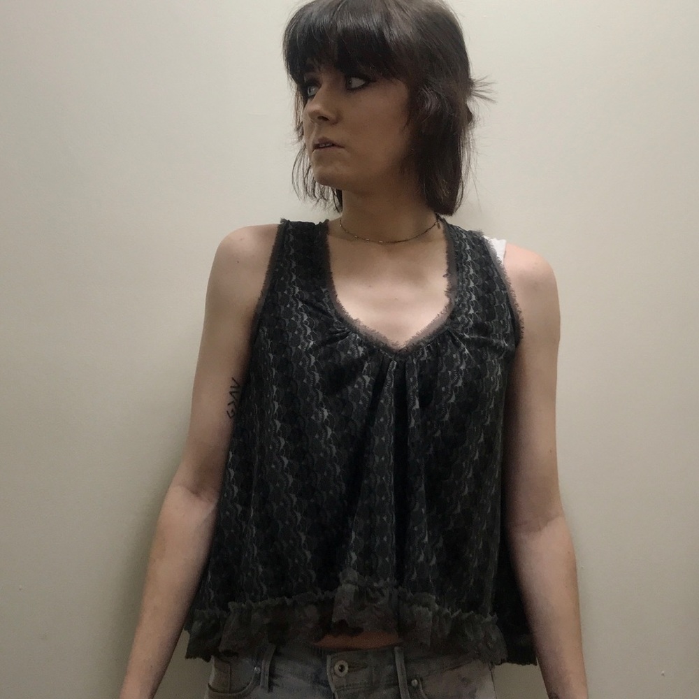 Free People Ruffled Tank